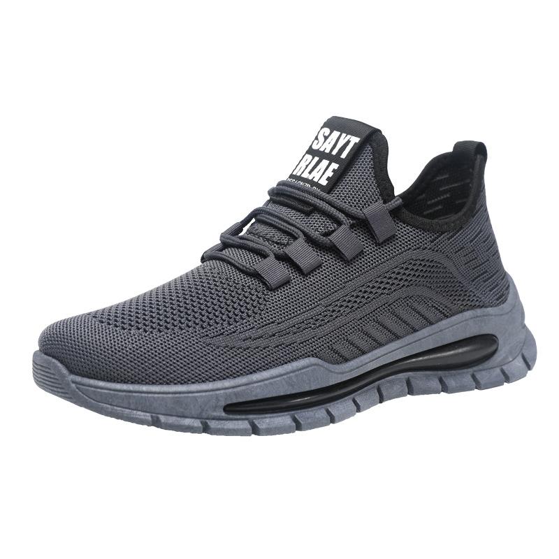 2025 Direct Sales Large Size Casual Shoes 2025 Summer New Breathable Fly-woven Mesh Men's Casual Shoes