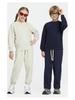 2026 Spring Terry 430g Kids Trendy Hoodie & Sweatpants Set - Casual Streetwear for Boys & Girls