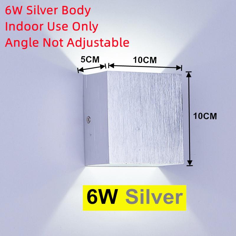 LED Wall Lamp Outdoor Indoor LED Aluminium Wall Light Aisle Stair Decorate Lighting Fixture Bedroom Bedside Lamp AC110V/220V