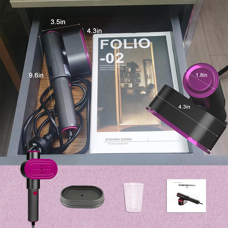 Plancha de vapor portátil 3 en 1 para ropa, minimáquina de planchado vertical giratoria en seco y húmedo para el hogar.