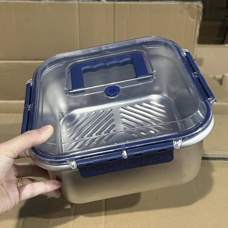 ZISIZ Portable Stainless Steel Food Container