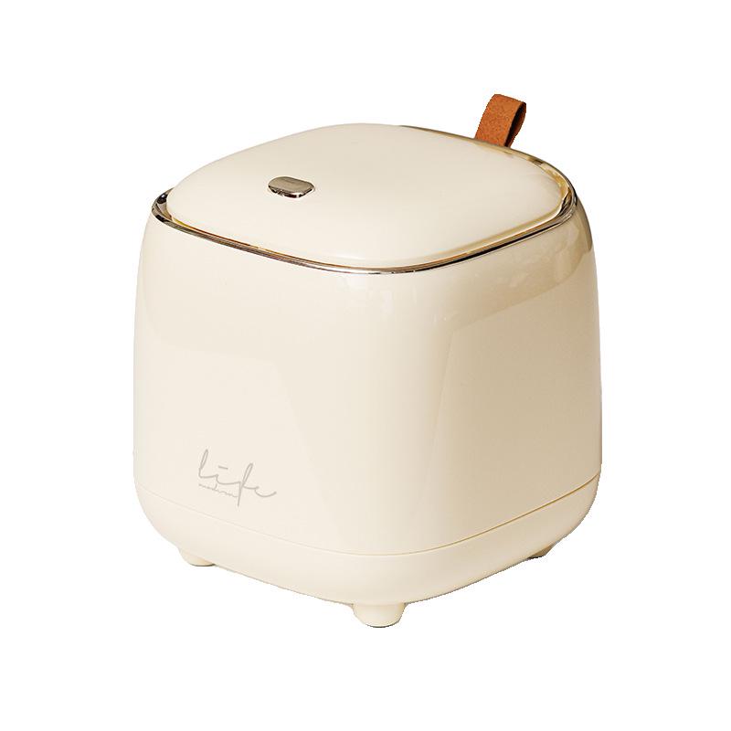 Compact Desktop Waste Bin with Bags - Press-Type