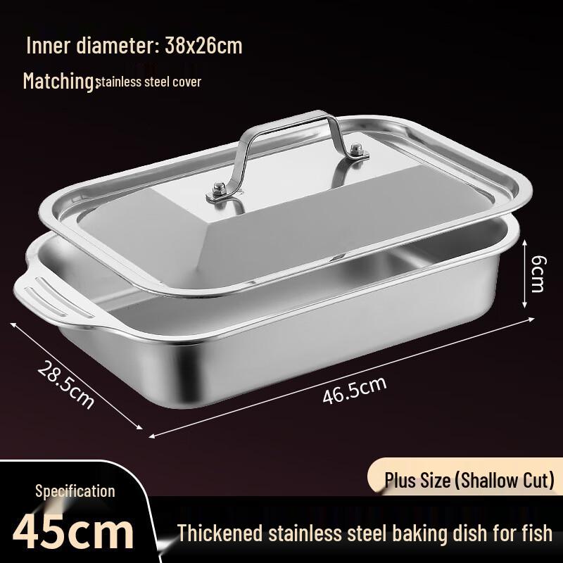 Nu Feng Commercial Stainless Steel Roasting Pan with Lid 45cm