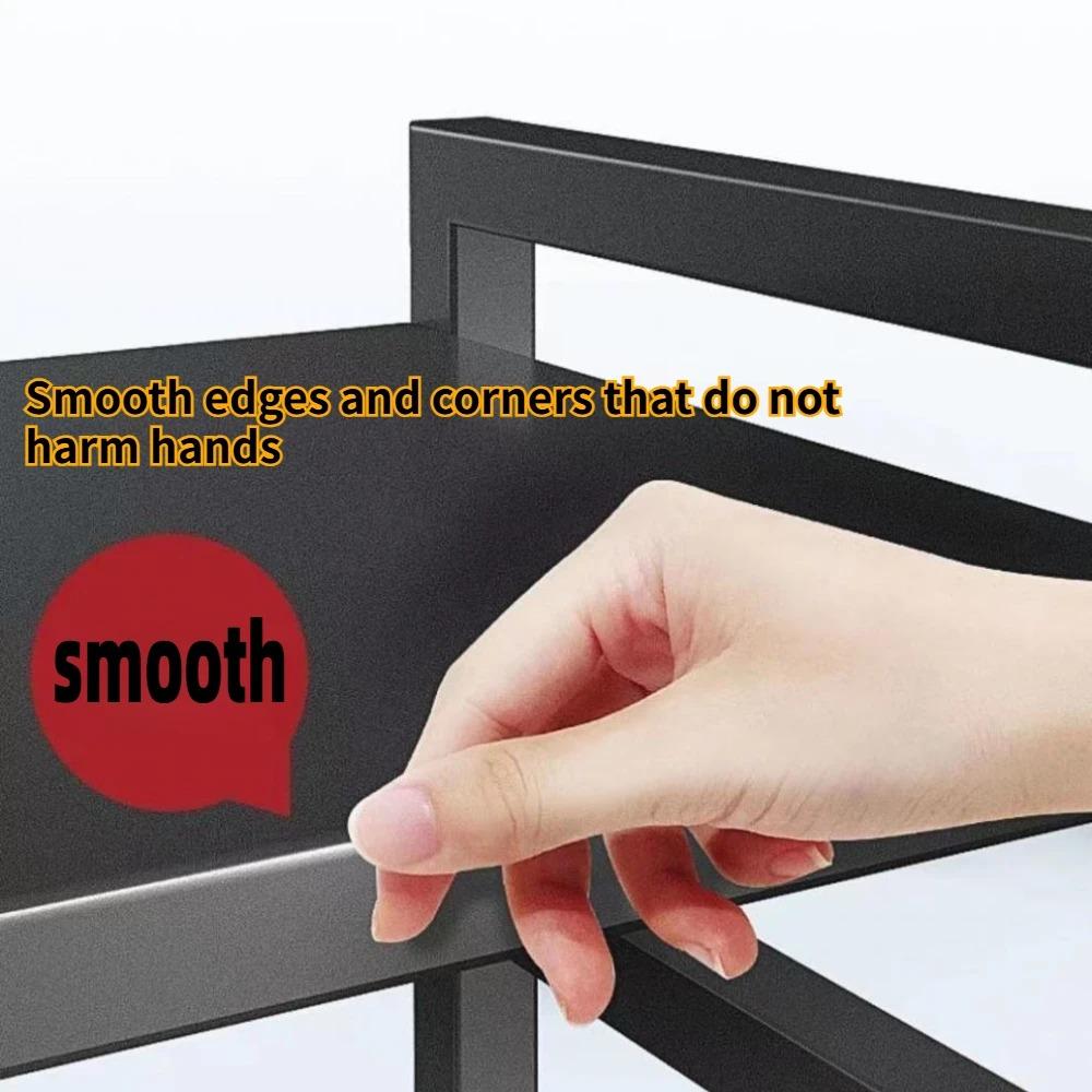 Haushalt Mehrschichtig Breiten- und Höhenverstellbares Lagerregal Küche Rostfrei Kratzfest Nicht Verformbares Lagerregal