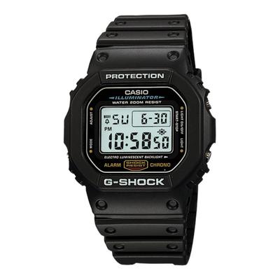G-SHOCK 5600 Series Initial D Feeling Black Warrior Sports Waterproof Quartz Resin Strap Men's Watch Black Dial DW-5600E-1VPF