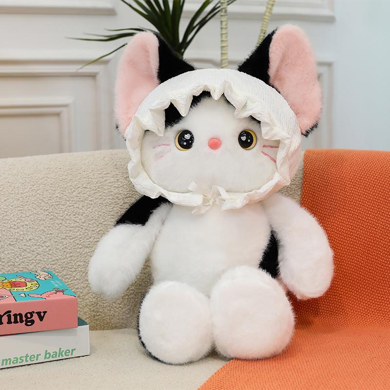 Baby Bear Hat Cat Rabbit Plush Toy Animal Stuffed Doll Decoration Gift Kids