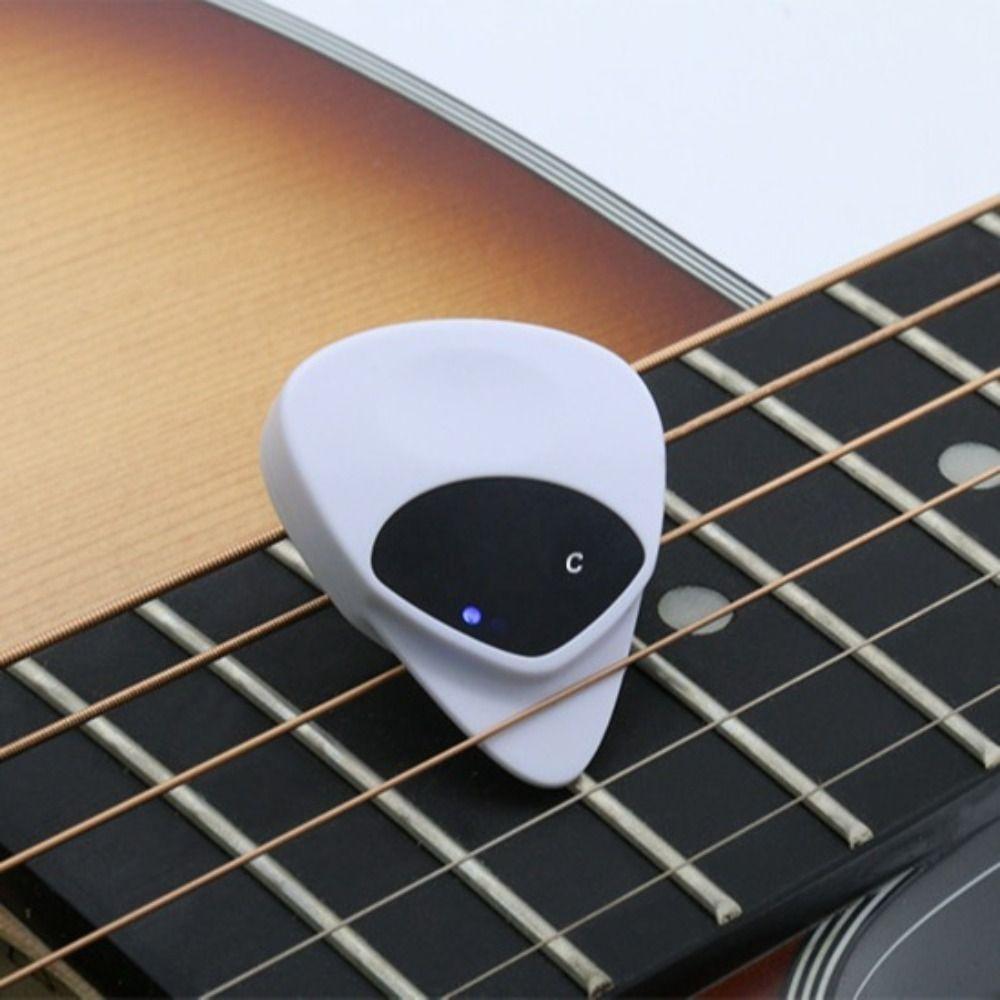 Real Time Guitar Pick&Tuner Portable Electric Digital Tuner Folk Guitar & Ukulele Tuner  Acoustic