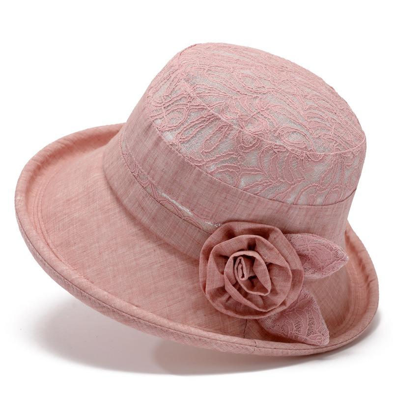 Spring and Autumn Hat Female Visor Basin Hat Cloth Hat Summer Big Eaves Bucket Hat