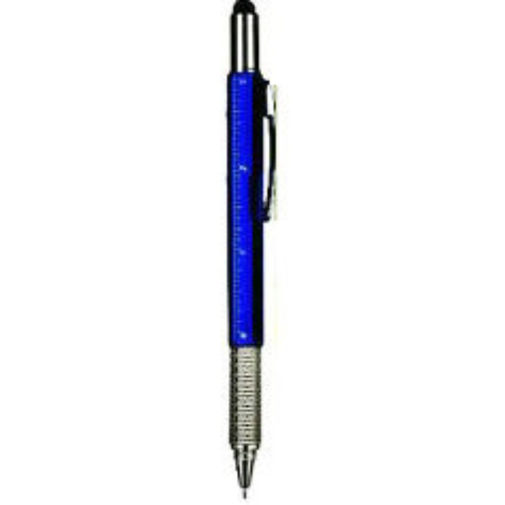 6 In1 Multifunction Ballpoint Pen with Modern Handheld Tool Measure Technical Ruler Screwdriver Touch Screen Stylus Spirit Level