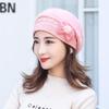 ZHENYUEQI Women's Rabbit Hair Beret Hat