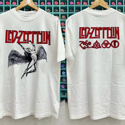 2026 Led Zeppelin Rock Band Short-sleeved T-shirt Fashion Sports Cotton Men's T-ShirtClothing Tee Y2k Woman Hip Hop Streetwear Oversized Tshirt