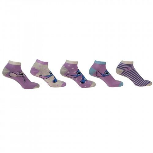 Lilo & Stitch Womens/Ladies Polyester Trainer Socks (Pack of 5)