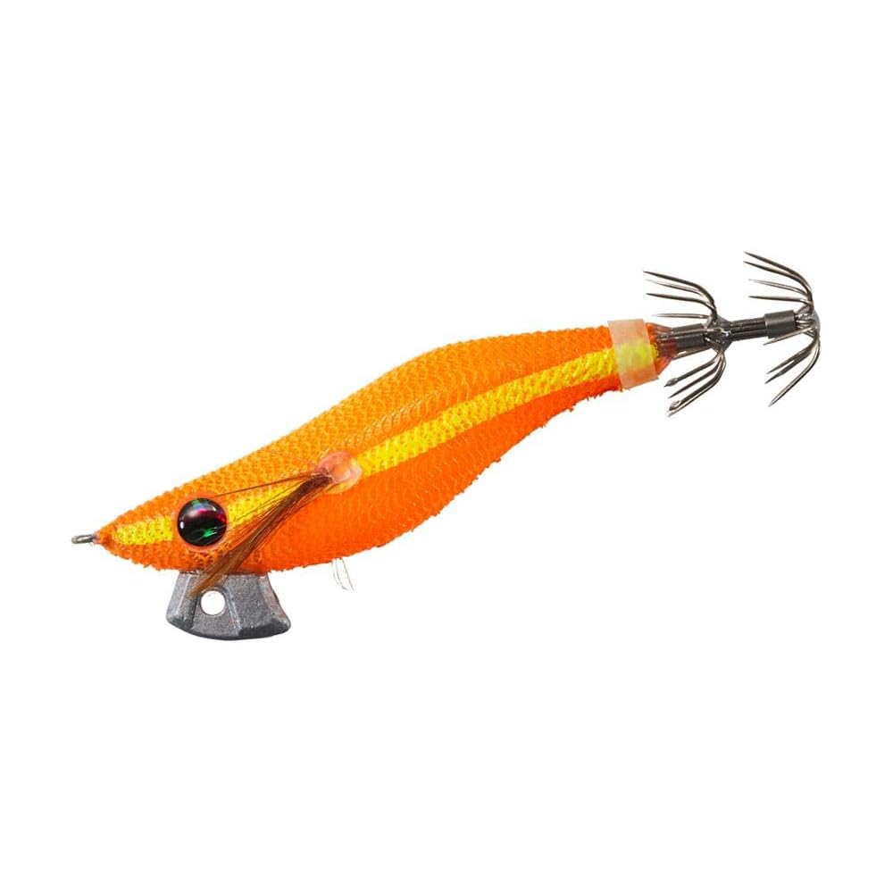 Daiwa Emeraldas Egi Type 1.8 Glow Orange Squid Metal Dropper Fishing Lure