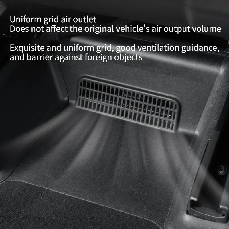 For Tesla Model Y Juniper 2025 2026 Under Seat Air Outlet Mask Front Seat Air Vent Fully Cover Pad Anti-Blocking Dust Protective