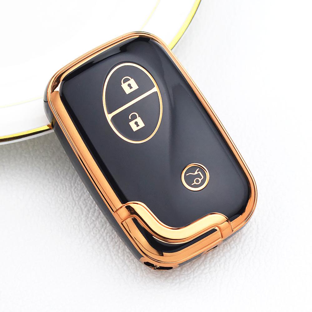 3 Buttons Auto Key Shell Keyless Protector for Lexus LX570 IS350 RX350 IS250 GS430 ES350 GS350 TPU Car Key Case Cover Fob