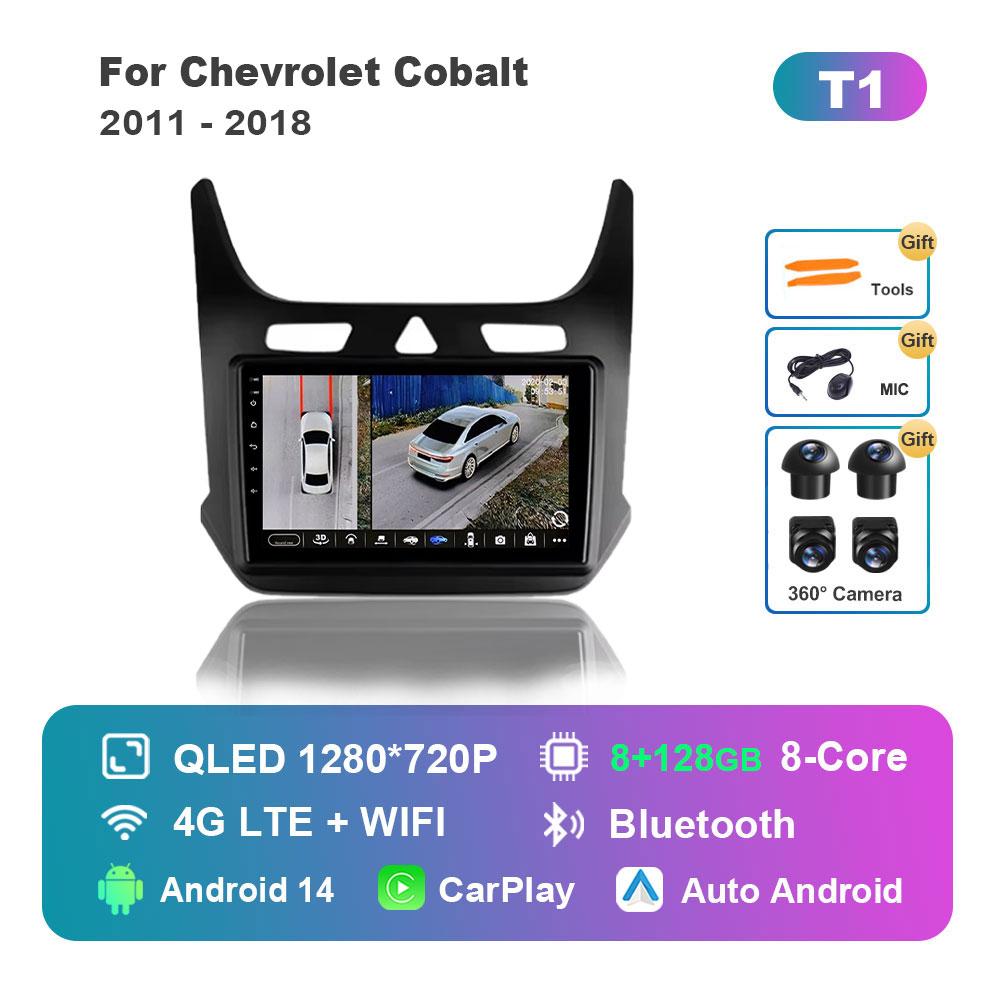 Android 14 System Car Radio Multimedia Player for Chevrolet Cobalt 2011 - 2018 GPS Navigation BT WiFi IPS Screen Auto Tools