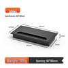 Black & White Square Plastic Desktop Cable Management Hole Cover - Dustproof Cable Entry Box