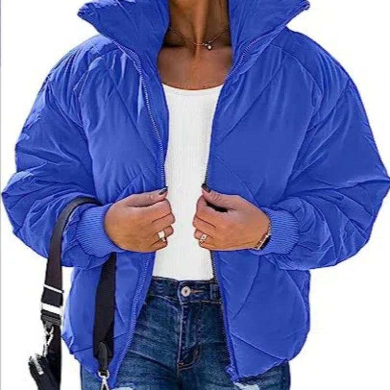 Women's Quilted Puffer Vest Sleeveless Lightweight Zip Up Jacket Winter Warm Coat Outerwear Short Puffer Jacket with High Collar