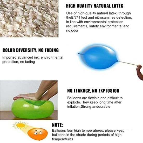 32 ks Heavy Duty Latexové balónky Odrážecí děrovací balónky s otvorem Gumová rukojeť Párty balónky Dětská narozeninová párty Svatební výzdoba