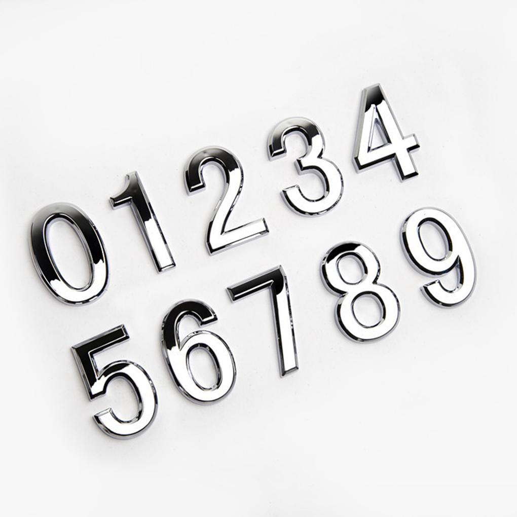 New Arrived Numeral Door Plaque House Sign Plating Gate 0 to 9 Plastic