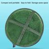 Portable Quick-Drying Nylon Mesh Steel Ring Folding Fishing Net Fish Crab Lobsters Mesh Cage Bucket Anti-Jump Storage Bag