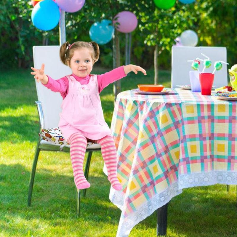 Quadratische Sitzerhöhungen Esszimmerstuhl Waschbare Dicke Erhöhende Kissen für Kinder Baby Kleinkind Hochstuhlauflage