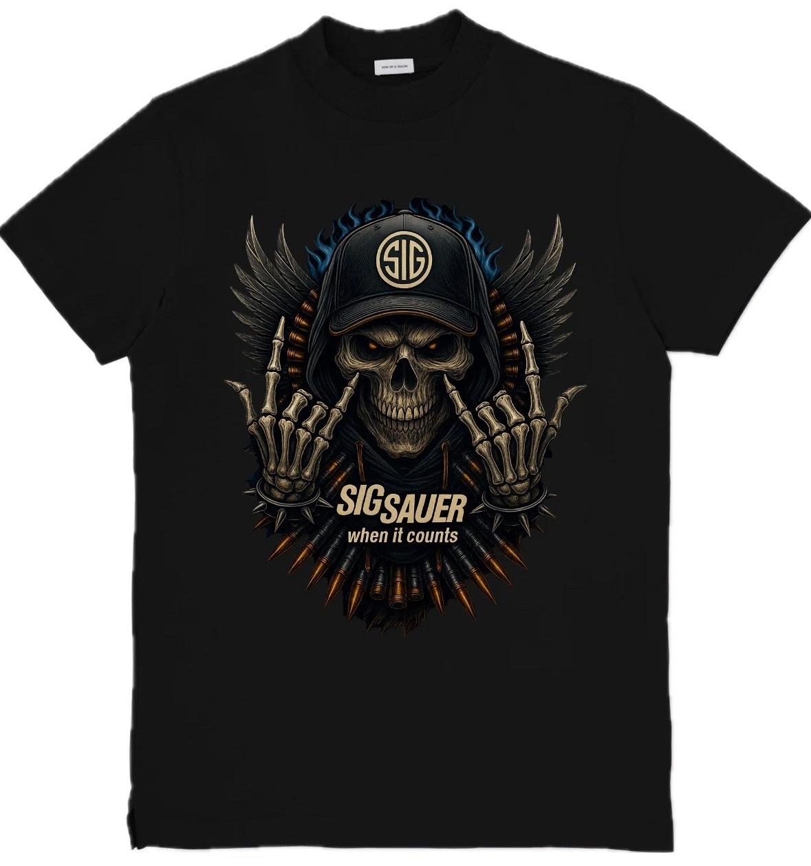 Skull Eagle Custom Graphic T-Shirt Top Tee Size S-3XL M
