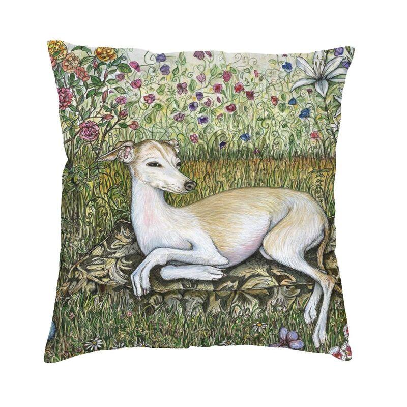 Husă de pernă de lux Gustav Klimt Greyhound Dog Art Husă de pernă Whippet Sihhound Dog Husă de pernă pentru canapea mașină pătrată husă de pernă Decor