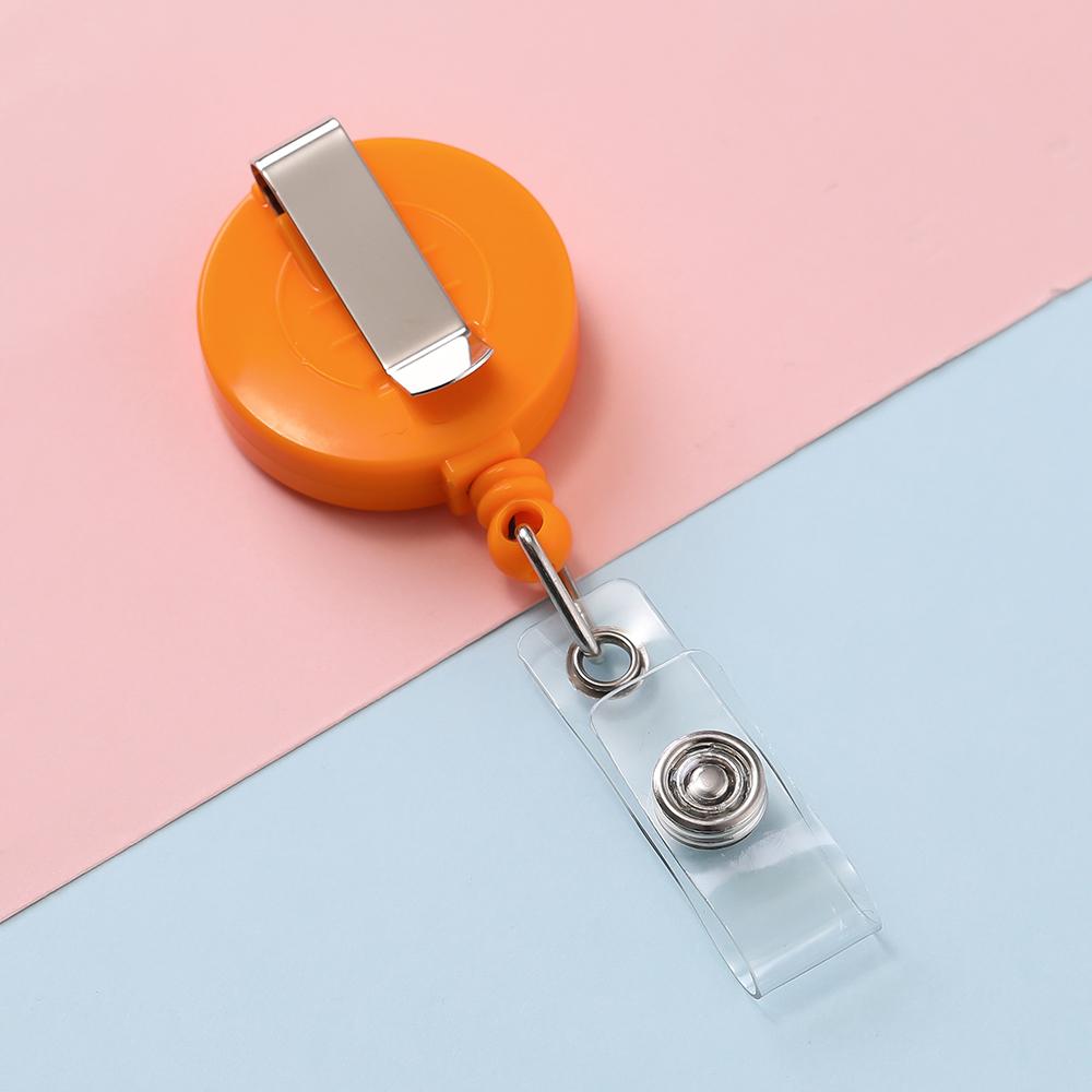 Retractable Steel Cord Pull Reel Keychains Spring Buckle Clasp Wire Rope Key Ring Recoil ID Card Holder Key Chain Multiple Tools