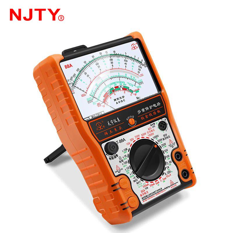 NJTY High Precision Pointer Multimetro T88A T88B T88C AC DC 2500V Voltmeter Ammeter Resistor Analog Multimeter Tester tools