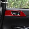 Real Soft Carbon Fiber For Subaru Impreza 2009 2010 2011 Car Door Handle Panel RHD LHD Sticker Interior Trim Accessories