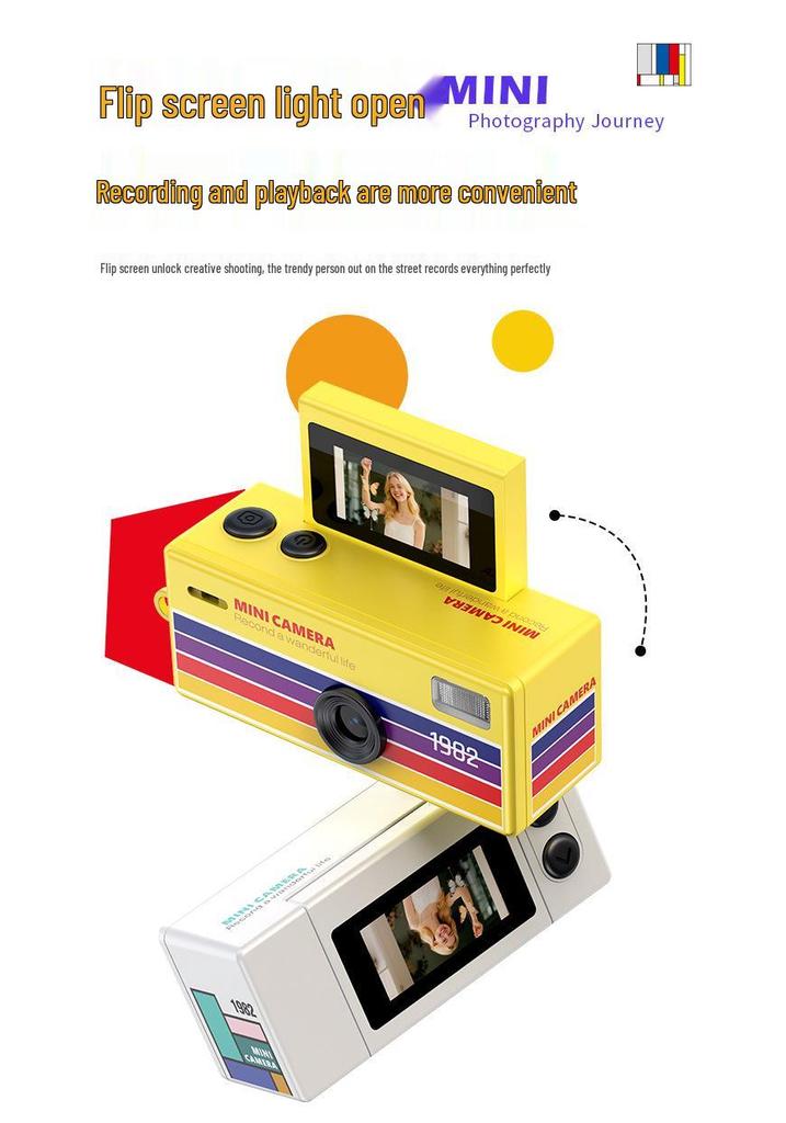 LK030 Kid's Compact Flip Camera: Portable Outdoor Thumb Cam