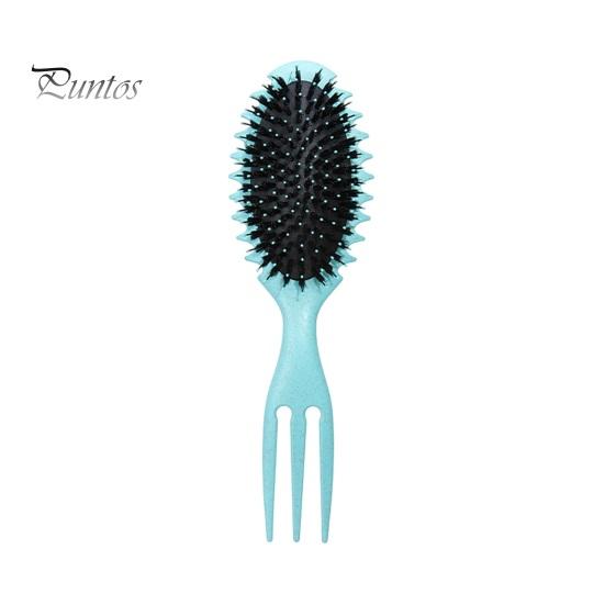 

Щетка для волос с мягкой щетиной для массажа кожи головы, расческа на воздушной подушке, расческа для формирования вьющихся волос, распутывающая щетка для укладки, женский парикмахерский инструмент зелёный