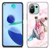Baby Mom Girl Boy mramorové pouzdro pro Xiaomi Mi 11 Lite NE 11i 10T 11T Pro A2 A3 Lite POCO F3 M3 M4 C31 X3 Pro NFC GT černý kryt