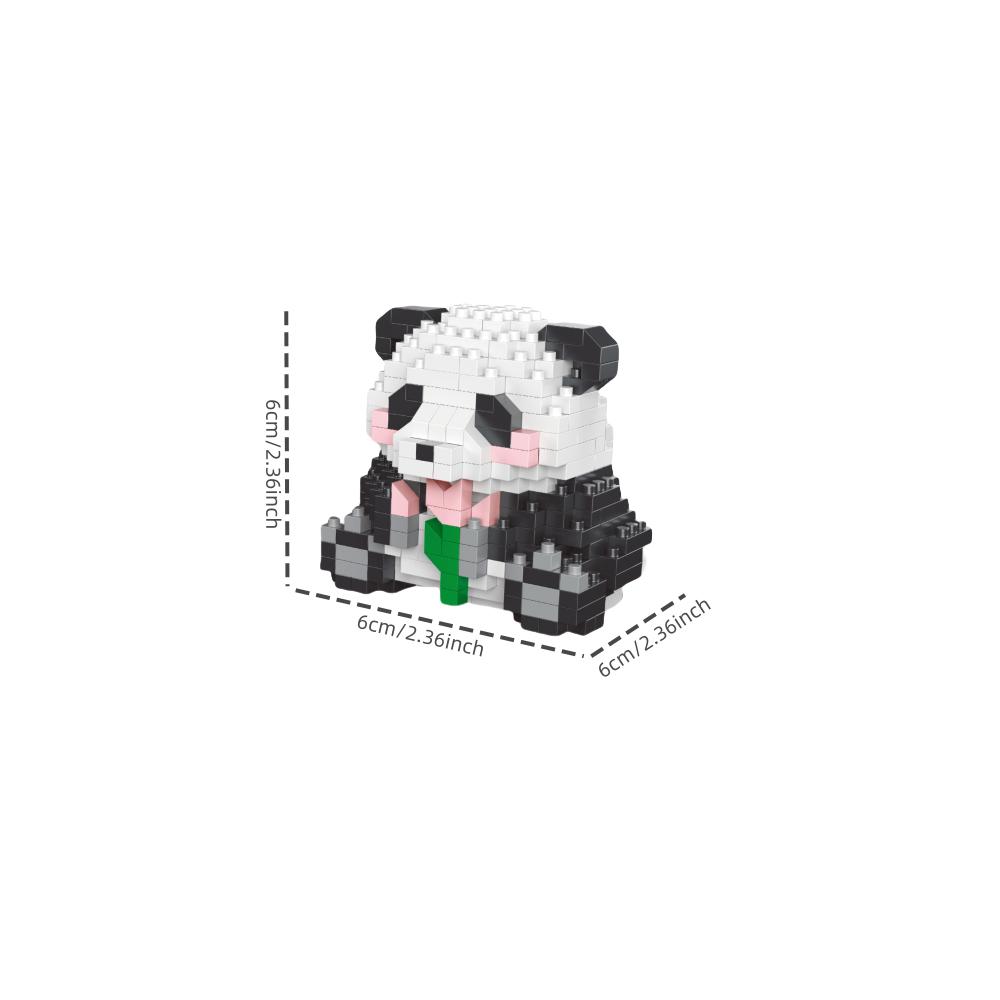 

Panda-themed Micro Mini Building Blocks Toy: Adorable Figurines, Ideal Gift, Encourages Creative Play, Promotes Cognitive Develo