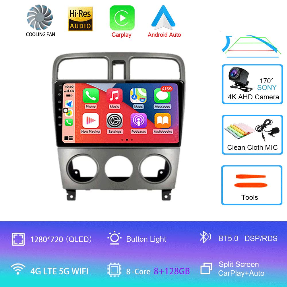 For Subaru Forester SG 2004 - 2008 Car Radio Android 14 Carplay Navigation GPS Multimedia Player 5GWiFi+4G Stereo 2 DIN BT Auto