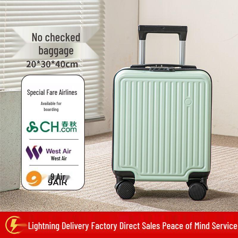 Spring Airlines 14-Zoll Leichter Handgepäckkoffer mit Universalrollen & Zahlenschloss - 20x30x40CM