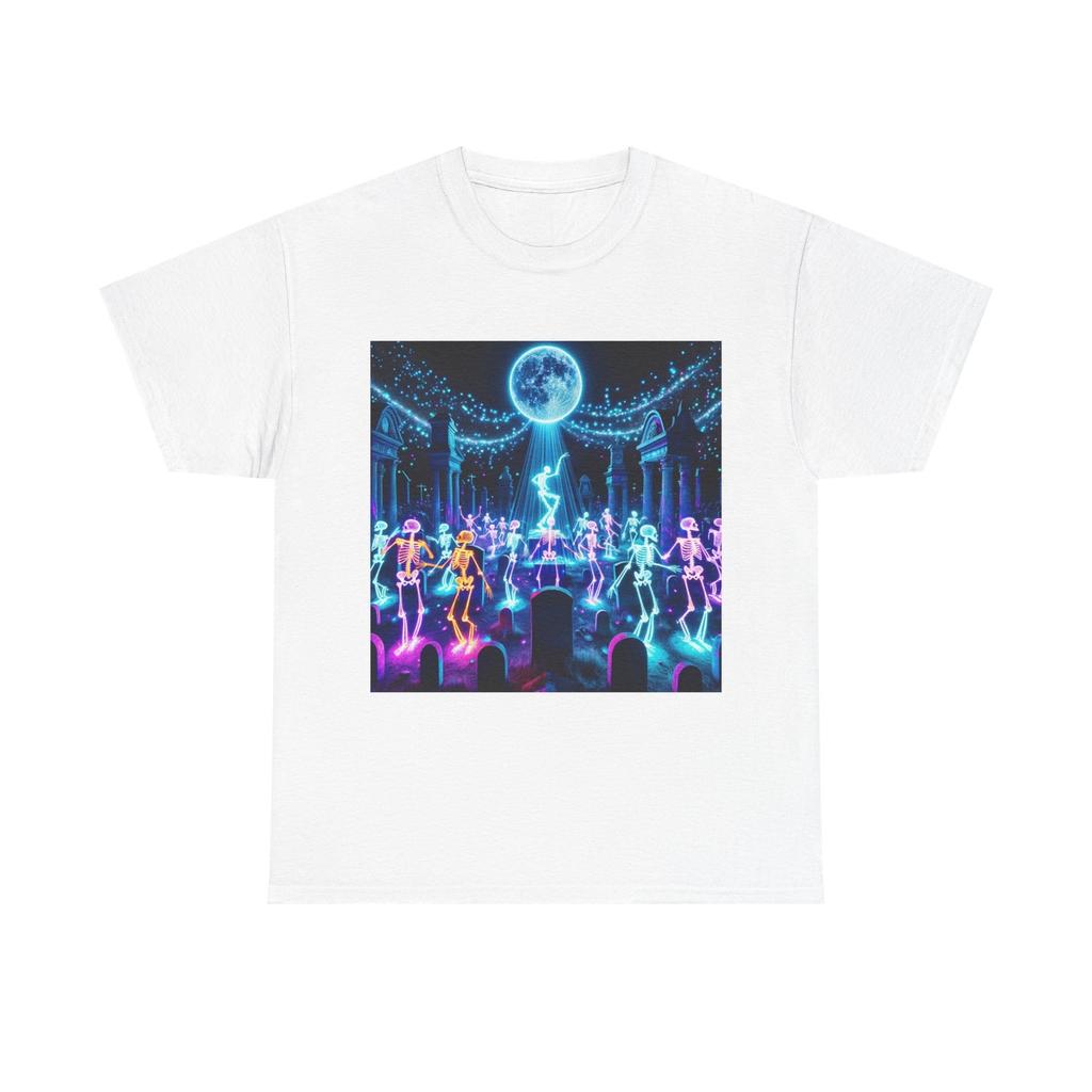 Unisex Adult T Shirt Glowstick Graveyard Disco
