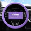 Car Silicone Steering Wheel Cover Soft Wear-resistant Non-slip Steering Wheel Auto Protective Shell Covers Accessories