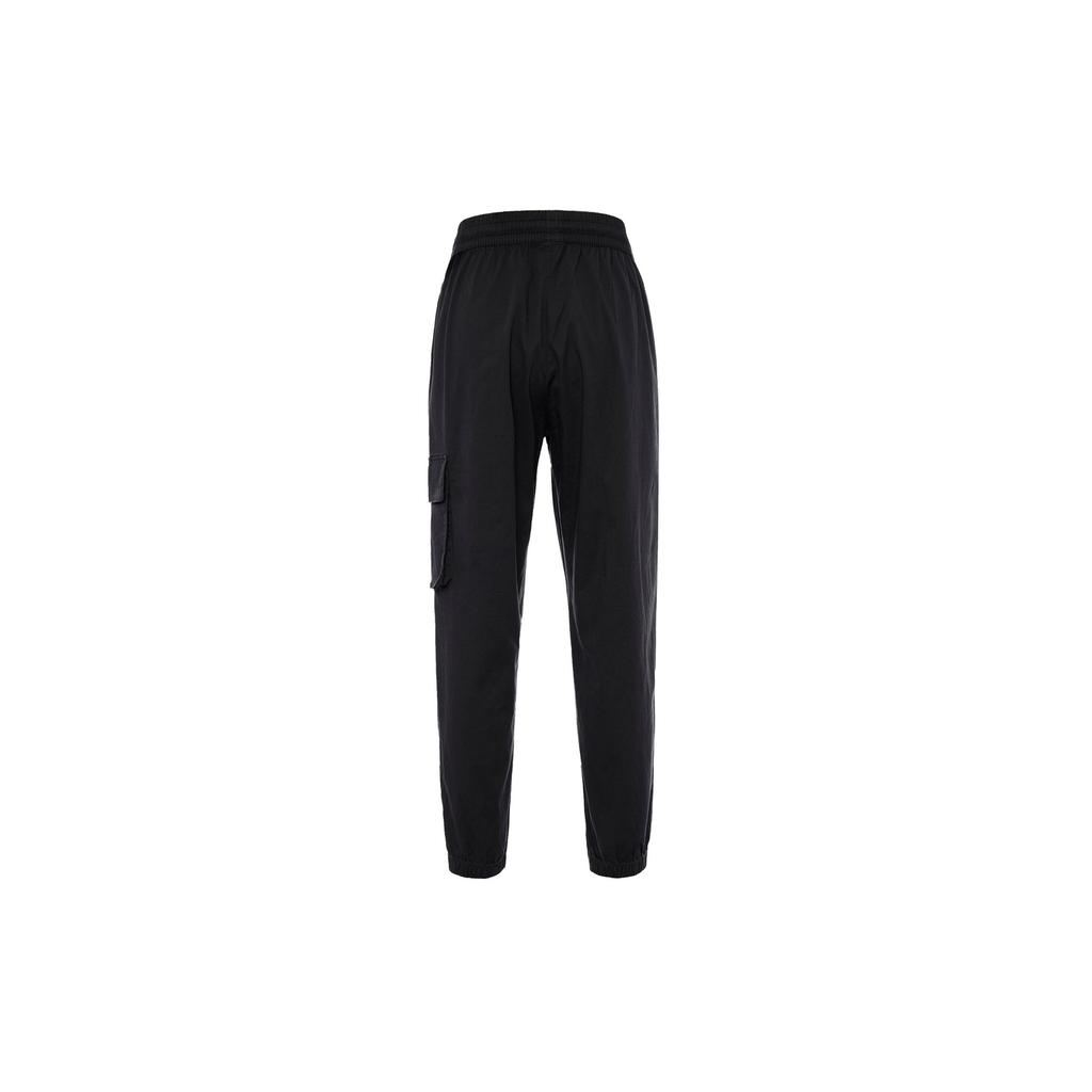 Anta Solid Color Multi-Pocket Loose Knit Sports Pants Men Bottoms Ink-Grey 152238516-2