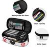 Pen Case Structured Scratch Resistant Polyester Easy Open Zipper with Main Compartment Mesh Pocket and Pen Slots for Boys Girls