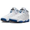 Air Jordan 6 Rings White Dark Marina Blue Men Sneakers Black 322992-114