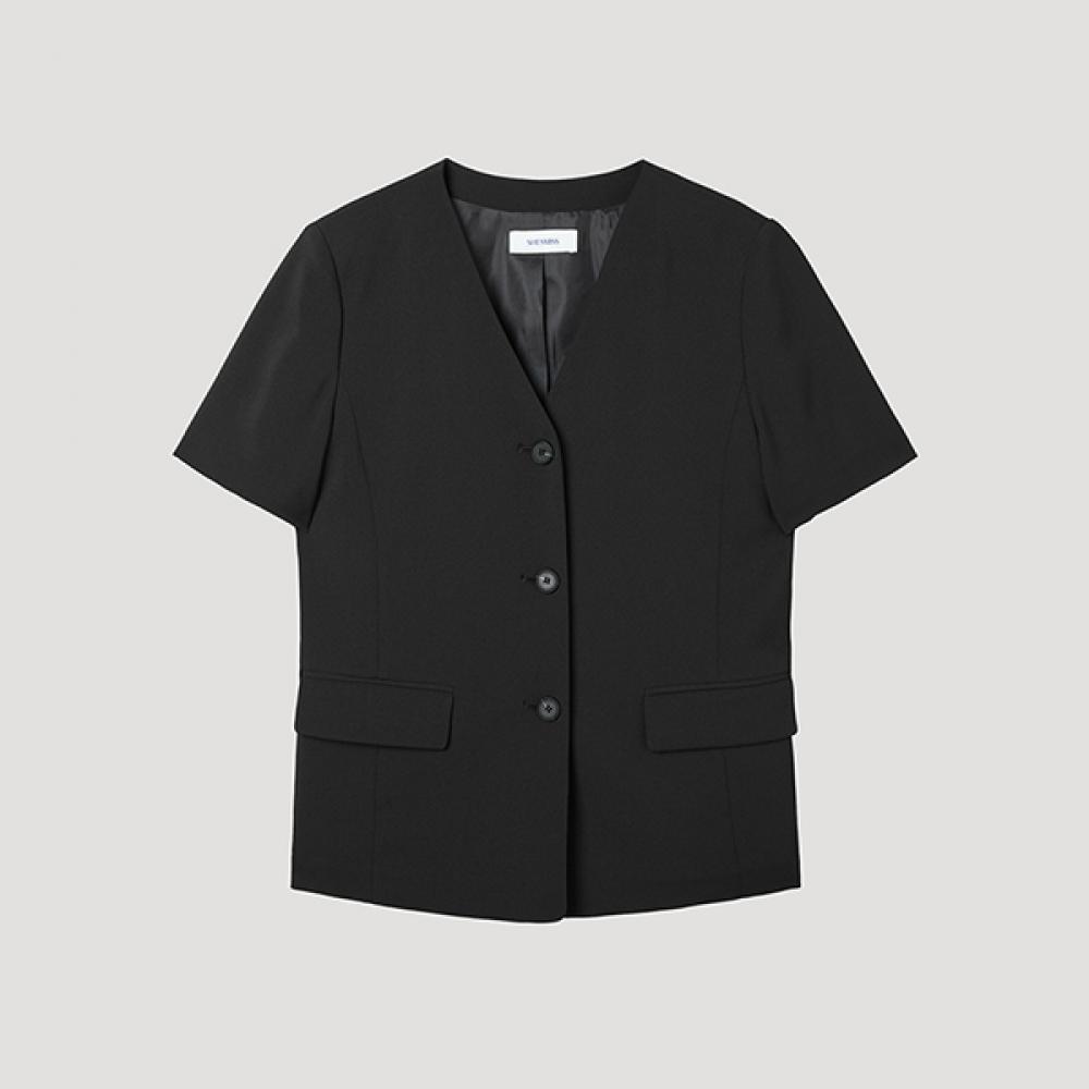 

[shs Miss] V Neck Half sleeVe Jacket Swwjkp22080 Bk blacks/66