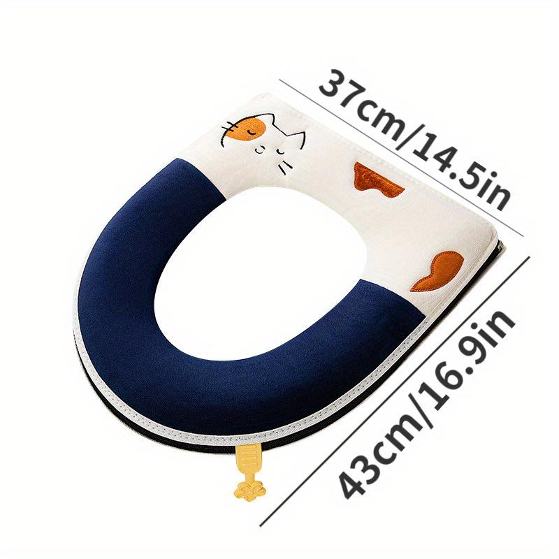 1 Stück Verdicktes Wasserdichtes Neues Toilettenkissen, Vier Jahreszeiten Universeller Toilettensitzkissenbezug Toilettenring