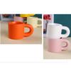 Fat Round Handgrip Novelty Cups Ceramic Cute Fat Handle Cup Personalized Milk Container  Home