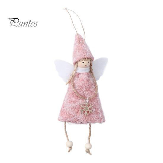 Reusable Xmas Tree Accessories Christmas Angel Doll Decoration, Plush Fairy Girl Pendant, Hanging Nursery Room Decor Ornament for Winter Holiday Party