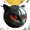 Halloween Tabletop Cat Statue Resin Unique Cat Figure Black Cat Figurine Elegant Home Decor Gifts for Cat Lovers Women Men