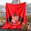 Warme Flanelldecke Sunderland-Muster, Leichte, bequeme Überwurfdecke für Bett und Sofa