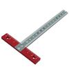 Portable T-Square Aluminum Alloy T-Square 1mm Offset Design CNC Machined Precision Clear Metric Graduations Hand Tool Set