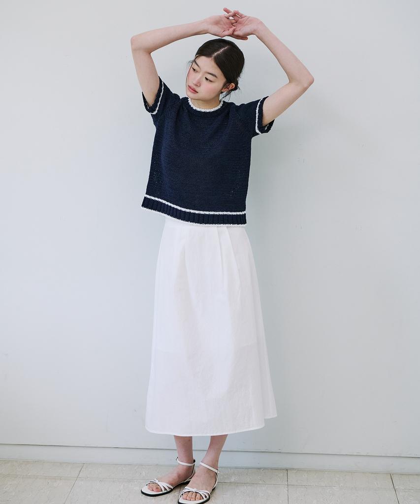 Yeoppe Cotton Long Skirt_White
